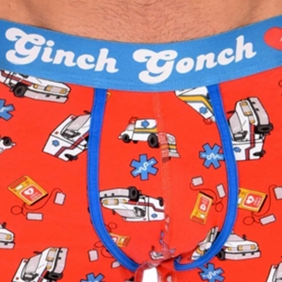 GINCH Gonch EMT Trunks Live Like a kid! Statement Graphic Underwear Trunk Briefs - Picture 3 of 9